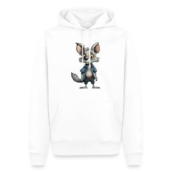 Brak le streum - Sweat à capuche Premium bio Homme - blanc - Devant - Nico (187cm)