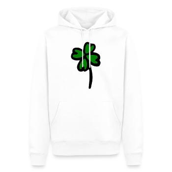 Cloverleaf - Sweat à capuche Premium bio Homme - blanc - Devant - Nico (187cm)