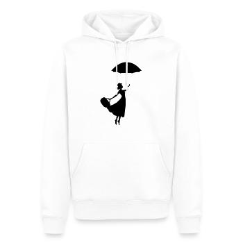 Parapluie femme - Sweat à capuche Premium bio Homme - blanc - Devant - Nico (187cm)