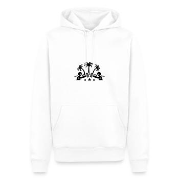 Urlaub Party Bier Palmen - Männer Premium Bio Hoodie - Weiß - Vorne - Nico (187cm)