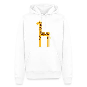 girafe 2 - Sweat à capuche Premium bio Homme - blanc - Devant - Nico (187cm)