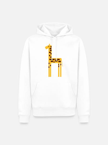 giraffe 2 - Men’s Premium Organic Hoodie - white