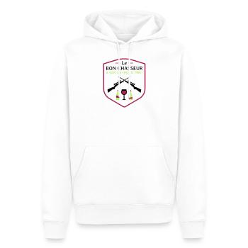 Le bon chasseur - Les Inconnus - Réplique Culte ! - Sweat à capuche Premium bio Homme - blanc - Devant - Nico (187cm)