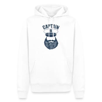 RÈGLES DU BATEAU CAPITAINE BARBE - Sweat à capuche Premium bio Homme - blanc - Devant - Nico (187cm)