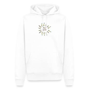 Free Spirit - Men’s Premium Organic Hoodie - white - Front - Nico (187cm)