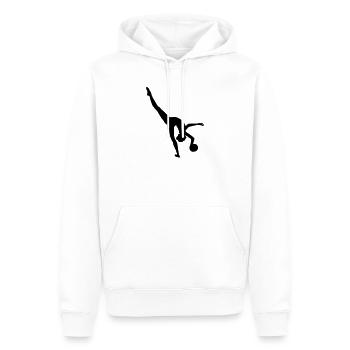 Rhythmics gymnastics - Sweat à capuche Premium bio Homme - blanc - Devant - Nico (187cm)