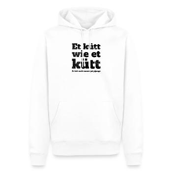 Köln Et Kütt Wie Et Kütt Kölner Grundgesetz Kölsch - Sweat à capuche Premium bio Homme - blanc - Devant - Nico (187cm)