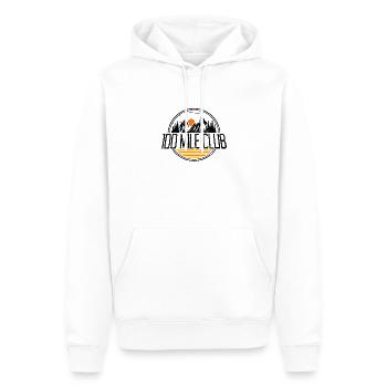100 Mile Club trail run ultra trail runner coureur - Sweat à capuche Premium bio Homme - blanc - Devant - Nico (187cm)