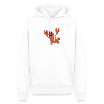 Homard - Sweat à capuche Premium bio Homme - blanc - Devant - Nico (187cm)