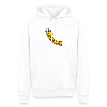 Girafe - Sweat à capuche Premium bio Homme - blanc - Devant - Nico (187cm)
