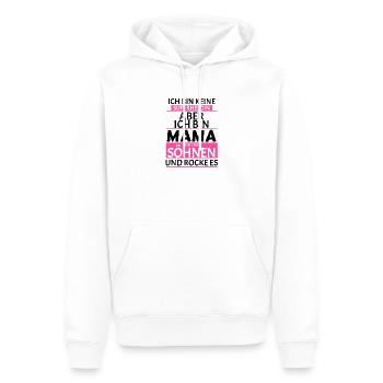 Superheldin Mama Zwei Söhne Spruch Geschenk - Männer Premium Bio Hoodie - Weiß - Vorne - Nico (187cm)