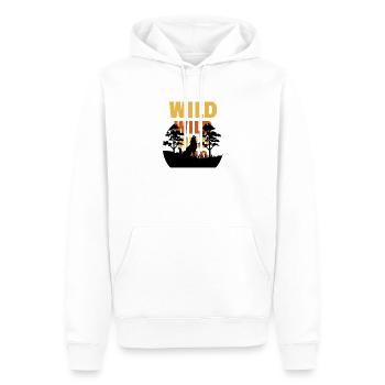 Wild Wild Lifestyle 2 - Männer Premium Bio Hoodie - Weiß - Vorne - Nico (187cm)