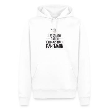 Lasst mich durch ich muss nach Dänemark Möwe - Männer Premium Bio Hoodie - Weiß - Vorne - Nico (187cm)