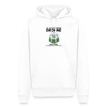 Drone Drohne Drohnen - Männer Premium Bio Hoodie - Weiß - Vorne - Nico (187cm)