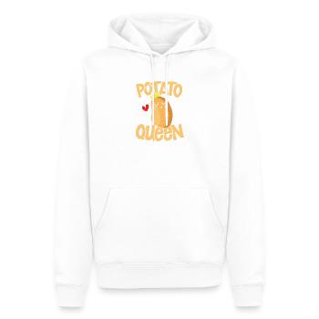 Potato queen - Männer Premium Bio Hoodie - Weiß - Vorne - Nico (187cm)