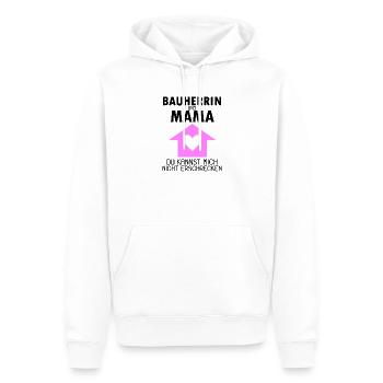 Bauherrin Mama - Männer Premium Bio Hoodie - Weiß - Vorne - Nico (187cm)