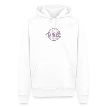 Familie Onkel retro bester Onkel der Welt - Männer Premium Bio Hoodie - Weiß - Vorne - Nico (187cm)