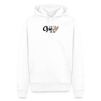 Opa 2023 - Opa werden - Bald Opa - Männer Premium Bio Hoodie - Weiß - Vorne - Nico (187cm)