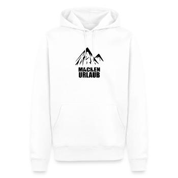Urlaub Berg Berge Reise Urlaubsziel - Männer Premium Bio Hoodie - Weiß - Vorne - Nico (187cm)