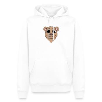 Ours brun mignon - Sweat à capuche Premium bio Homme - blanc - Devant - Nico (187cm)