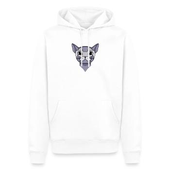 Britisch Kurzhaar Kopf Katze Katzenbesitzer - Männer Premium Bio Hoodie - Weiß - Vorne - Nico (187cm)