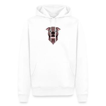 American Terrier Head Dog Dog Owner - Men’s Premium Organic Hoodie - white - Front - Nico (187cm)