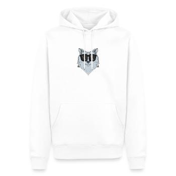 Sibirische Katze - Männer Premium Bio Hoodie - Weiß - Vorne - Nico (187cm)