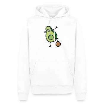 Dabbing Avocado Fußball Fußballspieler Keto Diët - Männer Premium Bio Hoodie - Weiß - Vorne - Nico (187cm)