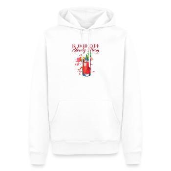 Blood Type Bloody Mary Cocktail für Barkeeper - Männer Premium Bio Hoodie - Weiß - Vorne - Nico (187cm)