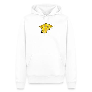 Casquette de diplômé - Sweat à capuche Premium bio Homme - blanc - Devant - Nico (187cm)