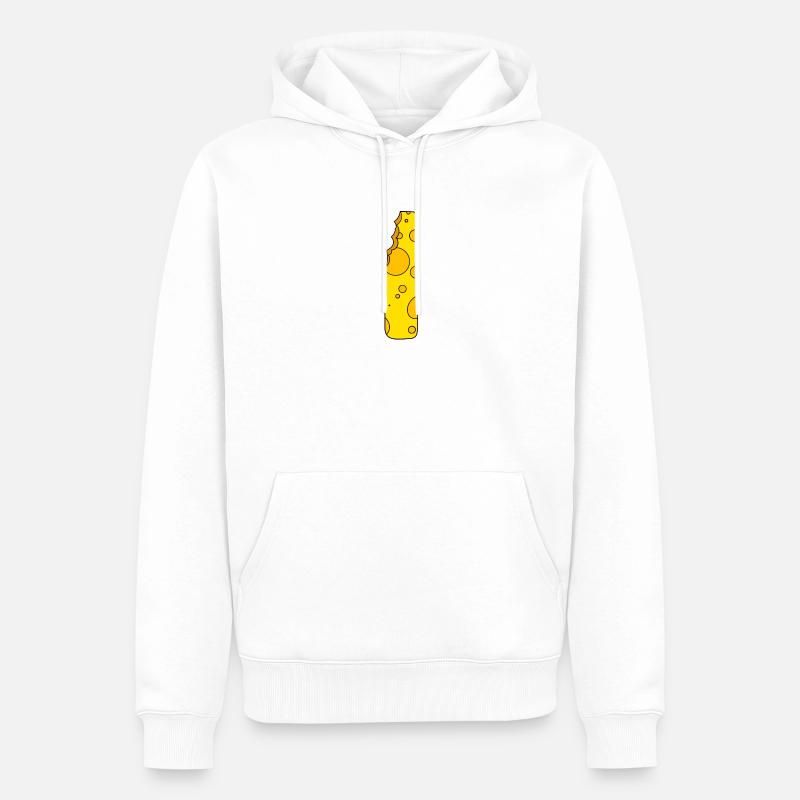 Buchstabe I - Männer Premium Bio Hoodie - Weiß