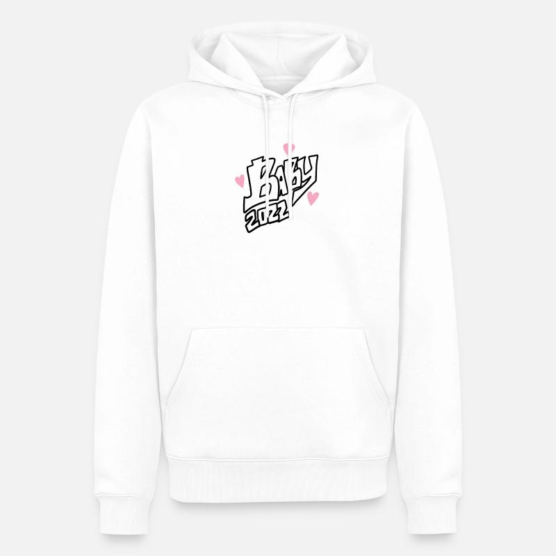 Bébé - Sweat à capuche Premium bio Homme - blanc