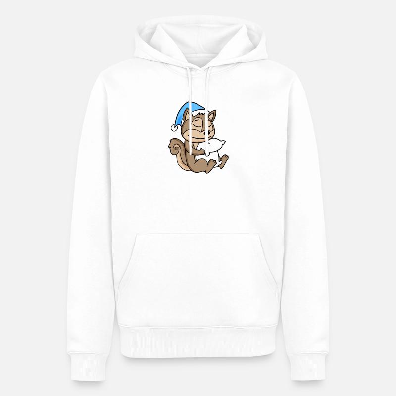 Bébé écureuil - Sweat à capuche Premium bio Homme - blanc