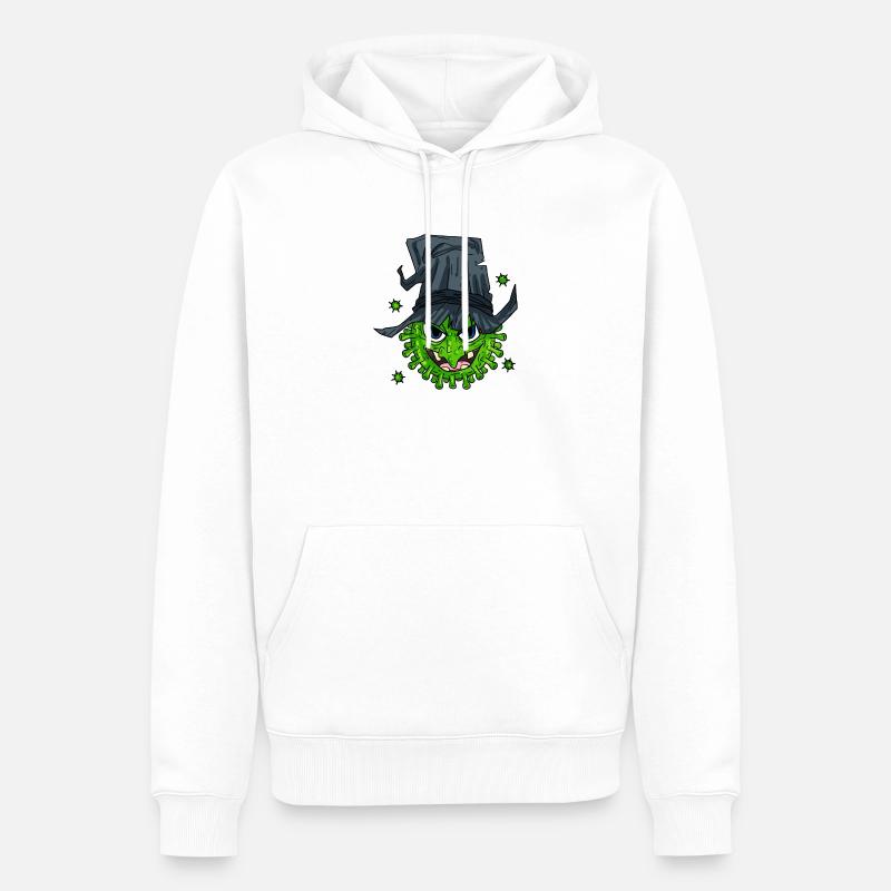 Virus de la sorcière - Sweat à capuche Premium bio Homme - blanc