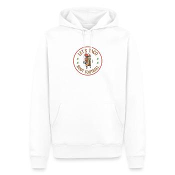 Journée du match de football Taco Bout - Sweat à capuche Premium bio Homme - blanc - Devant - Nico (187cm)