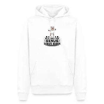 Schafe Schaf Schafzüchter Geschenk - Männer Premium Bio Hoodie - Weiß - Vorne - Nico (187cm)