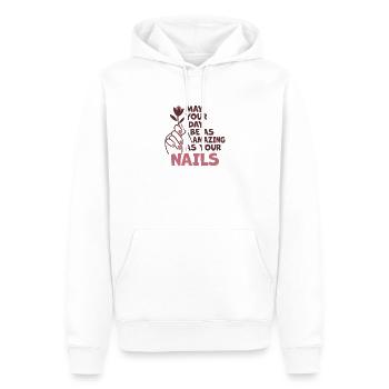 May Your Day Be As Amazing Nageltante - Männer Premium Bio Hoodie - Weiß - Vorne - Nico (187cm)