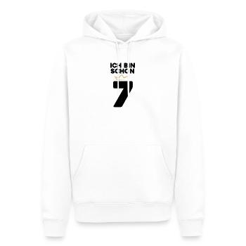 7 Geburtstag - 7 Jahre mit Krone - Männer Premium Bio Hoodie - Weiß - Vorne - Nico (187cm)
