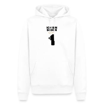 1 Geburtstag - 1 Jahre mit Krone - Männer Premium Bio Hoodie - Weiß - Vorne - Nico (187cm)