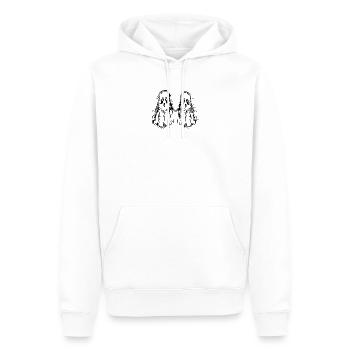 Fantômes Fantômes - Sweat à capuche Premium bio Homme - blanc - Devant - Nico (187cm)