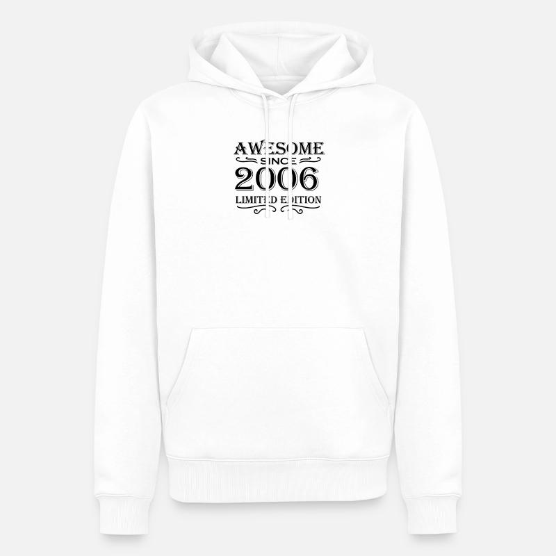 2006 - Millésime - Sweat à capuche Premium bio Homme - blanc