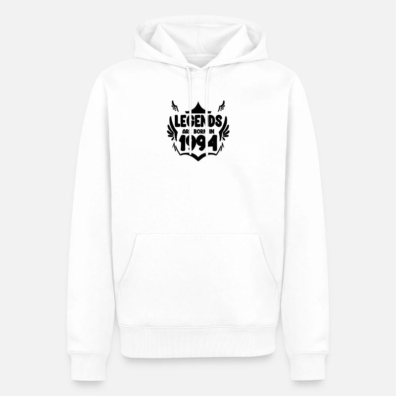 1994 - Né en 1994 - Sweat à capuche Premium bio Homme - blanc