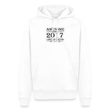 2017 - Promotion 2017 - Sweat à capuche Premium bio Homme - blanc - Devant - Nico (187cm)