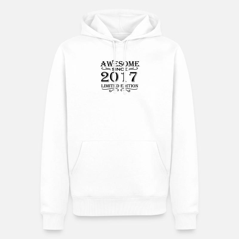 2017 - Promotion 2017 - Sweat à capuche Premium bio Homme - blanc