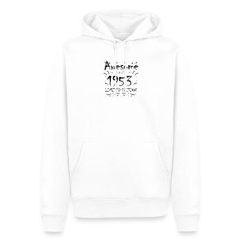 1953 - Jahrgang 1953 - Fantastisch seit 1953 - Männer Premium Bio Hoodie - Weiß - Vorne - Nico (187cm)