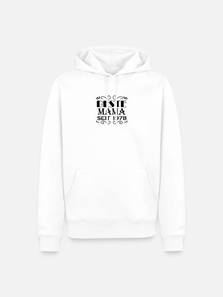Beste Mama seit 1978 - Männer Premium Bio Hoodie - Weiß