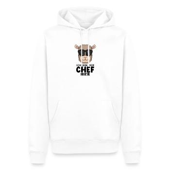 Cool Lama Chef Spruch - Männer Premium Bio Hoodie - Weiß - Vorne - Nico (187cm)