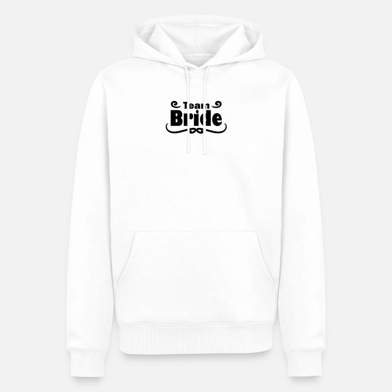 Célébration de mariage nuptiale par équipe - Sweat à capuche Premium bio Homme - blanc