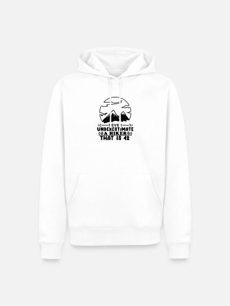 42e anniversaire cadeau 42 ans - Sweat à capuche Premium bio Homme - blanc