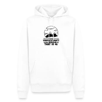Berg Wanderer 46. Geburtstag 46 Jahre alt Geschenk - Männer Premium Bio Hoodie - Weiß - Vorne - Nico (187cm)